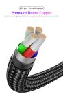 540 Degree Rotating QC4.0 Magnetic Charger Cable 5V2.4A