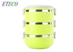 Multi Layer Vacuum Bento Box , Stainless Steel Stainless Steel Mess Tin With Lid
