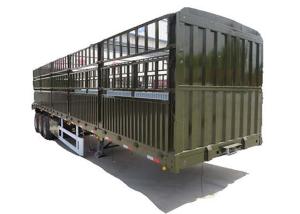 Wholesale Army Green CE Stake Semi Trailer 60T Livestock Transport For Bulk Cargo from china suppliers