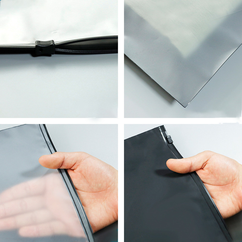 Pe Plastic Zipper Custom Packaging Bags Matte Printed Frosted For Clothes