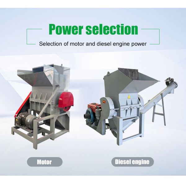 PET Bottle Plastic Crusher High Output Plastic Grinding Machine for Beverage Bottle Recycling Plant