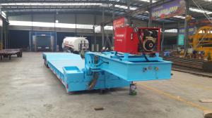 Wholesale 60ton Heavy Duty 3-Axles Lowboy Trailer Low Bed Semi-Trailer for Goods Transport from china suppliers