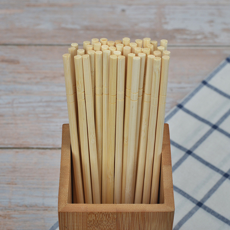 Full Wrap One Time Round Bamboo Chopsticks For Fast Food Restaurant