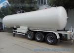 3 FUWA Axles LPG Tank Trailer 50M3 Propane Gas Tanker semi trailer