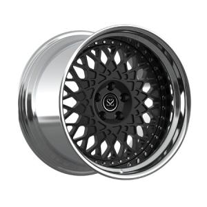 Wholesale Center Matte Black 2-Piece Forged Wheels Barrel Polished 19 Inch Alloy E350 Car Rims from china suppliers
