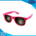 Popular PC Plastic Frame 3D Fireworks Glasses For College Party