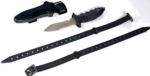 Length 18cm Titanium Alloy Diving Knife Anti Corrosion Portable