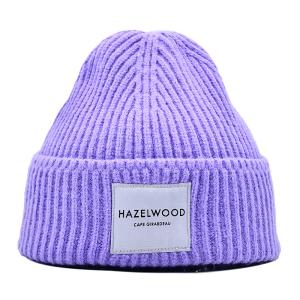 Wholesale Winter Fashion Multi Colored Large Slouchy Cuffed Men Knit Hat Unisex Purple Beanie Hats from china suppliers