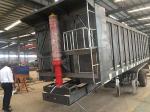 Low Flat Tipper Semi Trailer 1 Axles 60 Tons Semi Tipper Truck