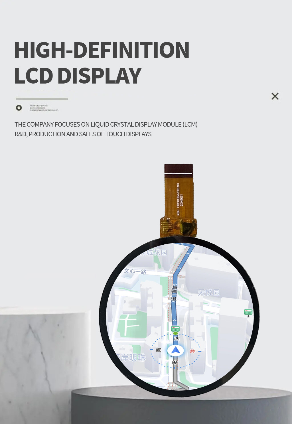 Touch Circular LCD Display 360x360TFT Module 1.8Inch ST77916
