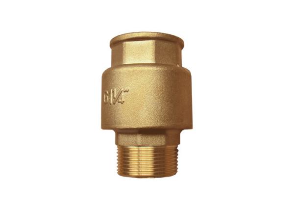 Brass No-return Male x Female Thread In-line Straight Check Valve Rough Brass