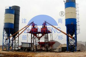 Wholesale HZS75 Ready Mix Stationary Concrete Batching Plant High Mixing Efficiency For Building from china suppliers