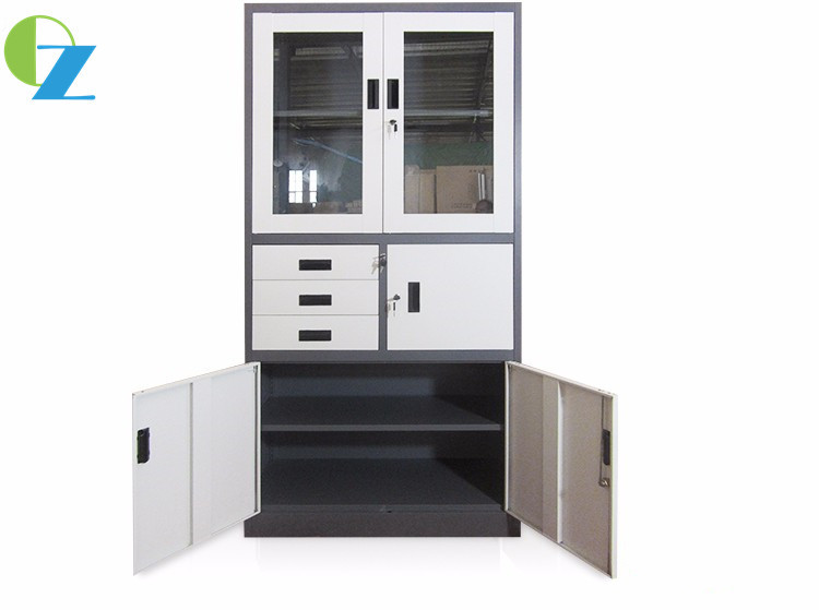 Thickness 0.5-1mm 3 Drawer Metal File Cabinet KD Structure