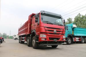 Wholesale Sinotruck Howo 8x4 12-Wheel Dump Truck Capacity 40ton With red color from china suppliers