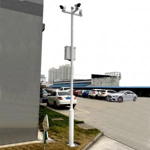 China 35m Galvanized Steel CCTV Camera Poles multi arms self supporting on sale