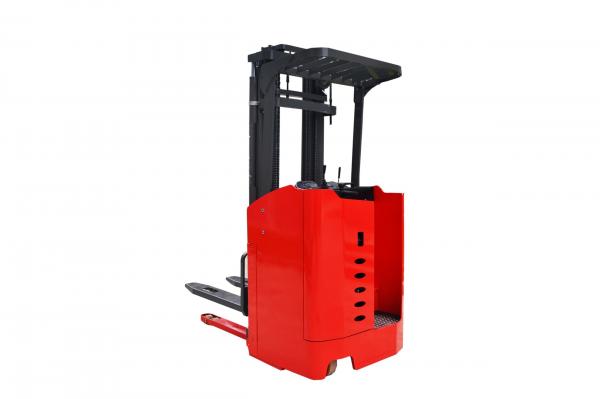 Quality Stand On Full Electric Pallet Stacker Double Cylinder Lifting High Efficiency for sale