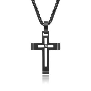 Wholesale Hot selling custom men pendant necklace cross pendant stainless steel from china suppliers