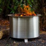 Double Wall Portable Smokeless Stove Stainless Steel 18 Inch Fire Pit