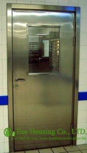 Wholesale Single-leaf Stainless Steel Fire Resistant Security Glass Door In Satin Finish from china suppliers