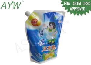 Wholesale 2KG Plastic Wash Fluid Liquid Spout Bag / Bags For Liquids Laundry Detergent Packaging from china suppliers