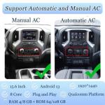 VIKNAV 15.6"Car Radio For Chevrolet Silverado GMC SIERRA 2019-2023 Carplay