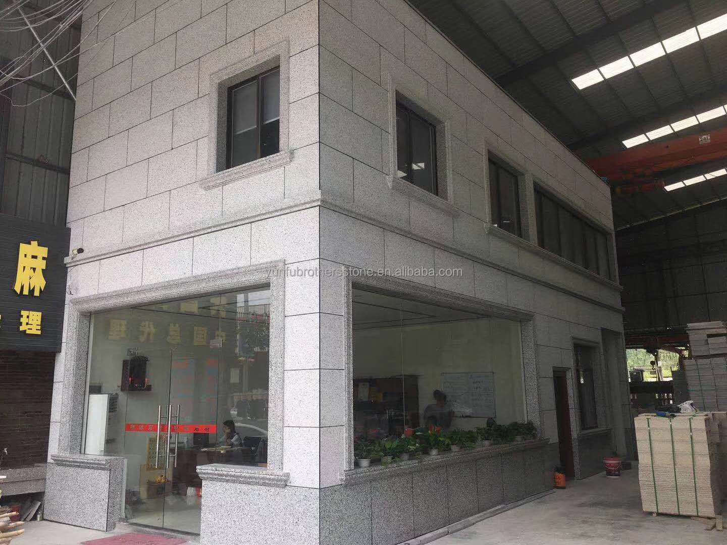 Outdoor Stair Columns with Building Stone Flooring Modern British White Granite Tile