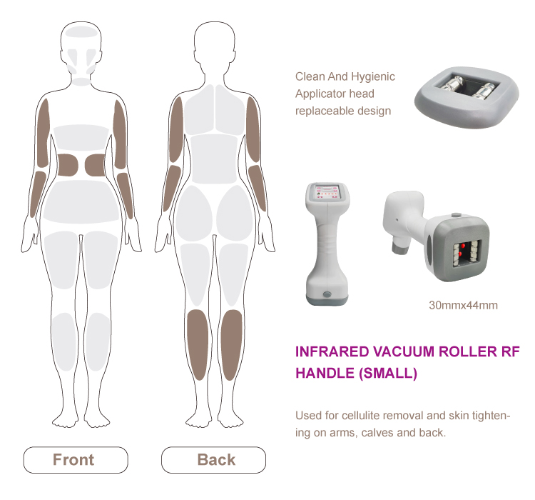 RF Slimming Machine 4 Roller Heads Cavitation Vacuum Body Massage