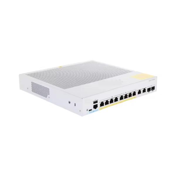 Stock GE C1300-8FP-2G Combo Network Switch Full PoE 8-Port with 2x1G SNMP LACP QoS Stackable Function