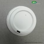 Leak-proof 80mm/90mm Sugarcane Cup-Lid ,Biodegradable Lids Of 8/12 Oz Branded
