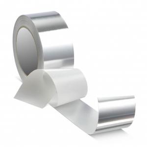 Wholesale 18N/25mm Adhesion To Steel 50m Length Aluminum Foil Duct Tape Strong Holding Power from china suppliers