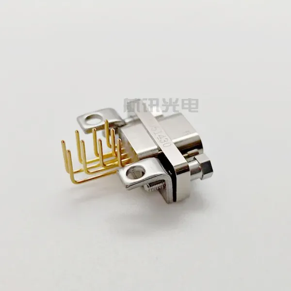 J30j Rectangular Connector 9-Core Two Row Bent Pin Metal Shell mili-tary