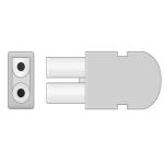 Grey GE Marquette MAC EKG Leadwires 420101-002 10 AHA 1.2M