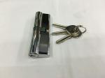100mm(50*50) Double Zinc Cylinder with 3 iron normal keys Surface finish CP