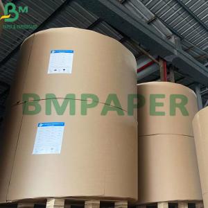 Wholesale 50g - 120g Unbleached Brown Kraft Paper Jumbo Roll For Making Shopping Bags from china suppliers