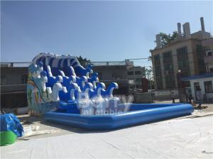 Wholesale Outdoor Wave Inflatable Water Pool / Water Sport Games PVC Tarpaulin Material from china suppliers