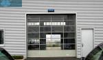 Organic Glass Panel Aluminium Alloy Frame Sectional Overhead Door