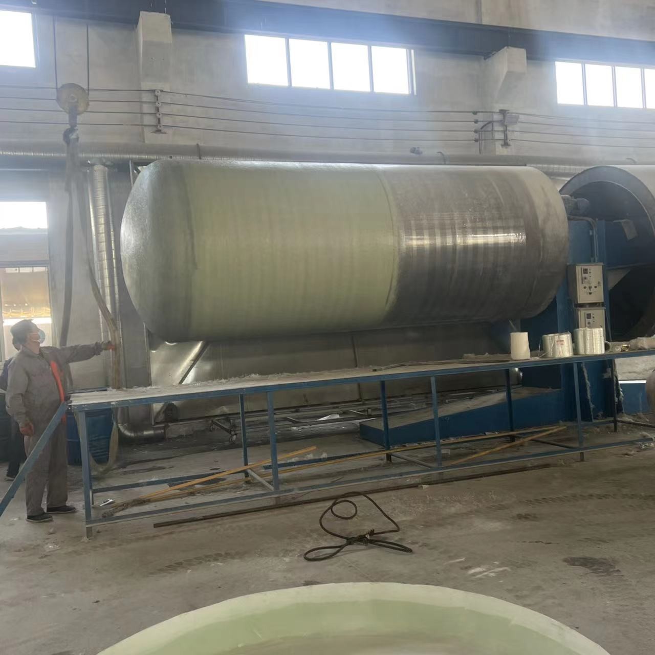 Vertical Underground Frp Chemical Storage Tanks High Strength 2500mm*8400mm