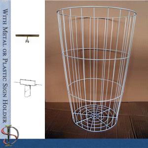 Wholesale Metal H30&quot; Round Wire Bin For Convenience Store from china suppliers