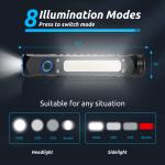 Rechargeable Safety Helmet Torch Light Headlamp For Camping Hiking Outdoor