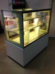 2 Meters Easy moving wheel Cake Display Cabinets Freezer Sliding Double Doors