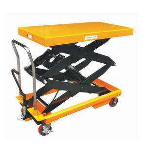 Wholesale Warehouse Scissor Lift Trolley 500kg Hydraulic Table Lifter Trolley from china suppliers