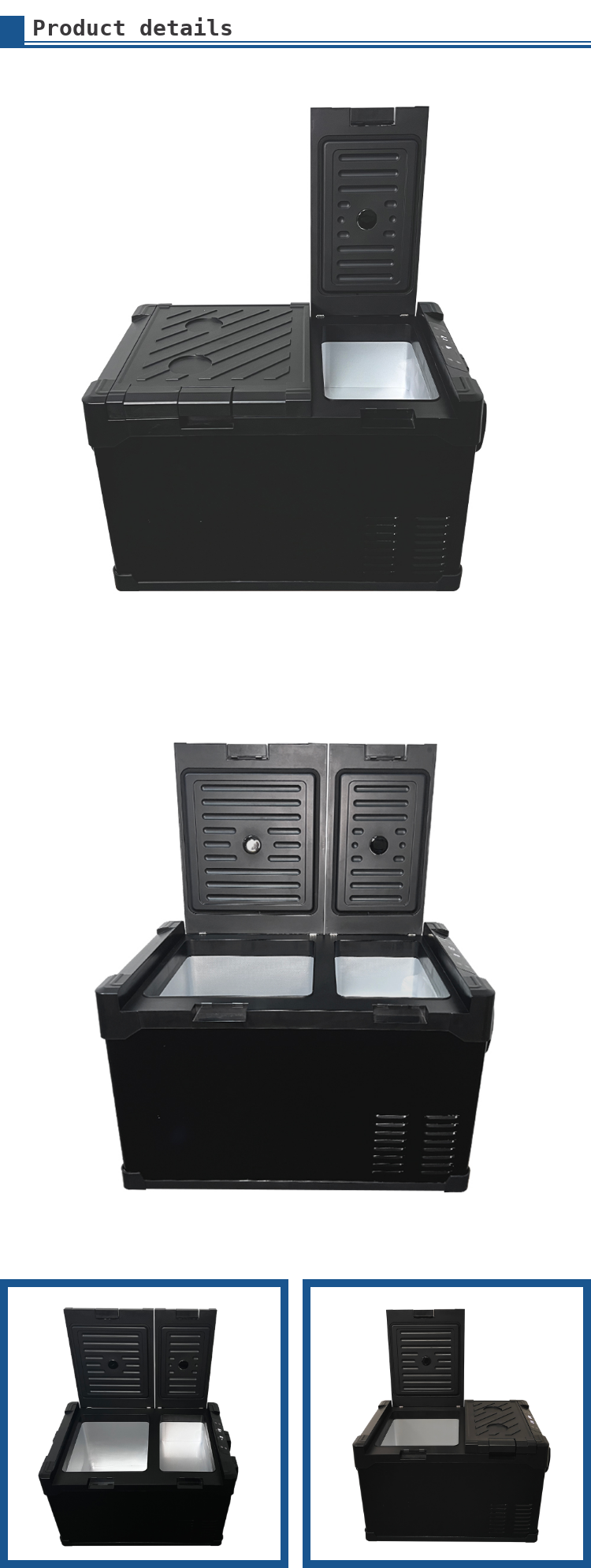 Auto SUV RV Top Refrigerator 12V Mini Car Fridge with DC Compressor and Freezer