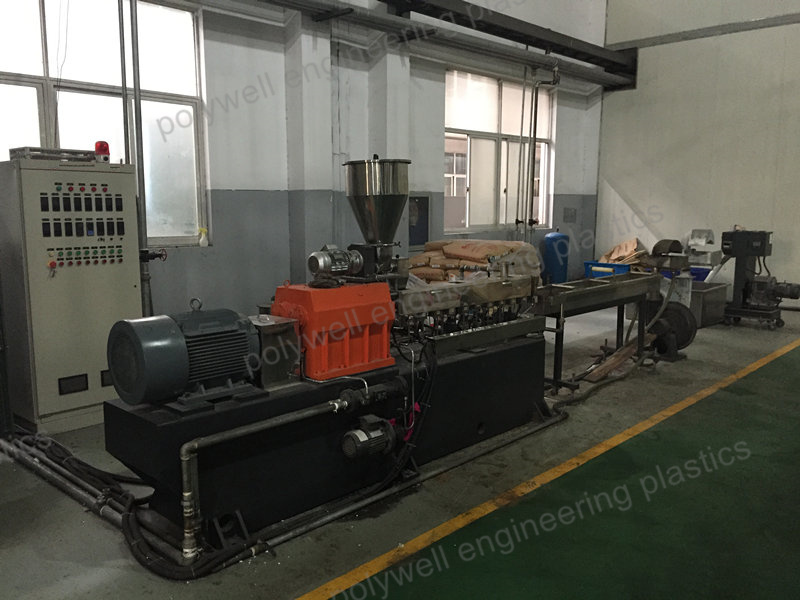 Twin-Screw Modified PA66 With Glass Fiber Pellet Making Machine Polyamide Extrusion machine