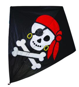 Wholesale Pirate Pattern Nylon Stunt Kite , Fiberglass Frame Kids Stunt Kite 124*152cm from china suppliers
