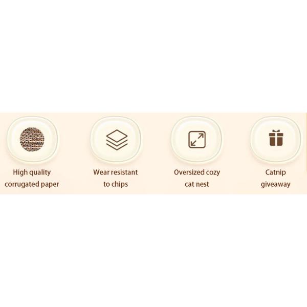 Customizable Size Claw Grinder Round Cat Scratching Board