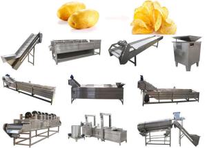 China Stainless Steel Fully Automatic Potato Chips Making Machine on sale