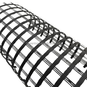 Wholesale 120kn Bitumen Coated Fiberglass Geogrid for Roadbed Reinforcement in Length of 50-200m from china suppliers