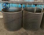 304 Grade Wire Cylinder Basket , Water Treatment Rotating Drum Screen