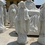 Virgin Mary Marble Statue Life Size White Natural Stone Virgin Maria Statues