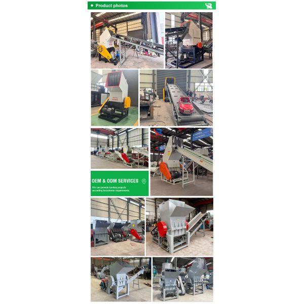 PET Bottle Plastic Crusher High Output Plastic Grinding Machine for Beverage Bottle Recycling Plant